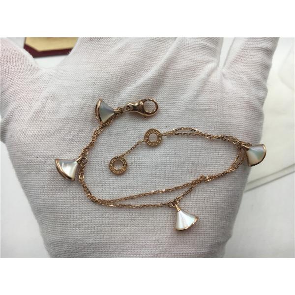 No Diamond Luxury Jewelry Jewelry Divas Dream Bracelet 18K Rose Gold With Morher Of Pearl