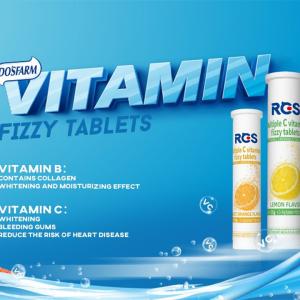 Do's Farm Vitamin C Effervescent Tablets That Could Be Held Directly Inside