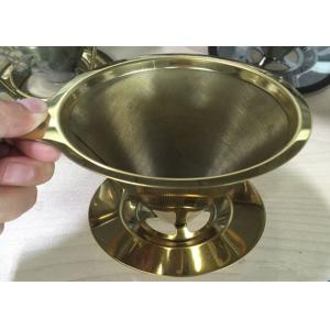 Quality Espresso Grind Stainless Steel Filter , Flavored Kone Pour Over Coffee Filter for sale