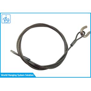 6mm 7x19 Stainless Steel Wire Rope Slings Eye & Eye For Aircraft Cable Display