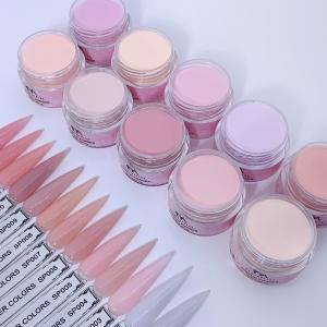 0.5oz Crystal Clear Jar Best Seller Wholesale Nail Dipping Pink Acrylic Powder