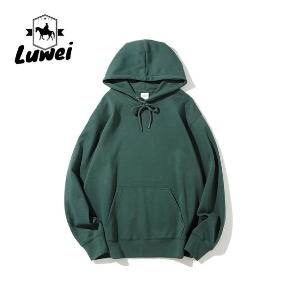 Embroidered Blank Felpa 80% Cotton 280g Sweatshirts Fitted Heavy Men Pullover Jumper Hoodies Cotton