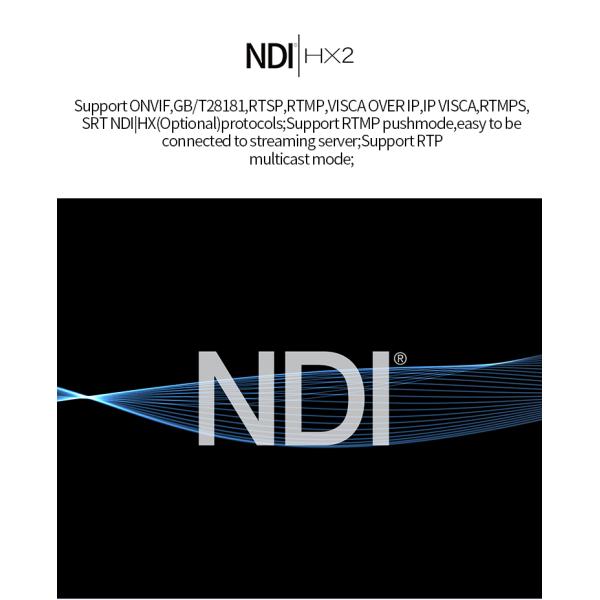 PTC-20NK NDI HX2 PoE HD-MI 3G-SDI 4K30 UHD IP Auto Tracking Video Conference PTZ Camera