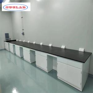 Standard Size White Chemistry Lab Workbenches Ensuring Precise Experimental