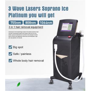 755nm 808nm 1064nm Diode Laser Hair Removal Machine 10HZ