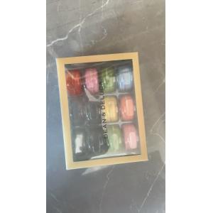 12 Pallet Plastic Packaging Macaron Transparent Box Packaging Macaron Tray