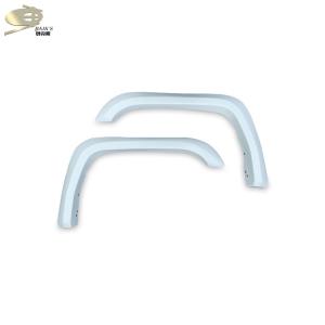 White Single Cab Car Fender Flares Simple Style Dust proof