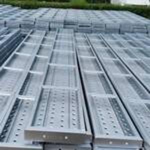 225mm Galvanized Building Platform Scaffolding Equipments Steel Metal Plank