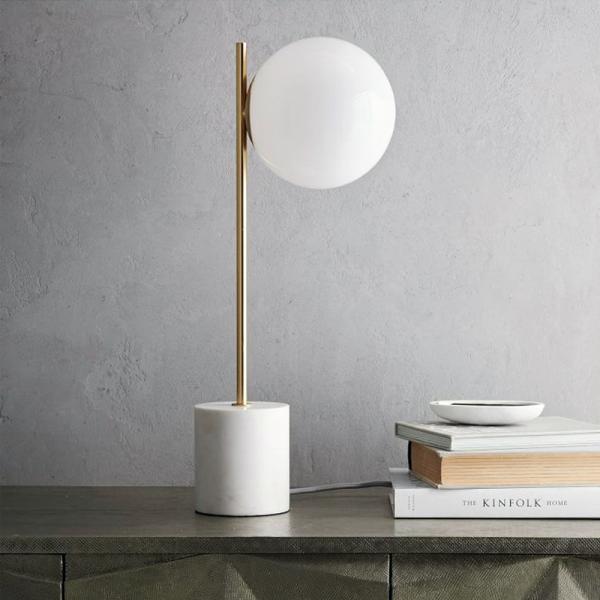 Minimalist Gold Plated Metal Table Lamp Luna Table Lamp(WH-MTB-183)