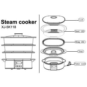 High Power Auto off Multi-Function External water 11L Digital Stainless Steel
