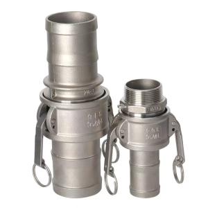 304 316 Straight Sockets with Locking Levers Barbed Hose Camlock C Cam-and