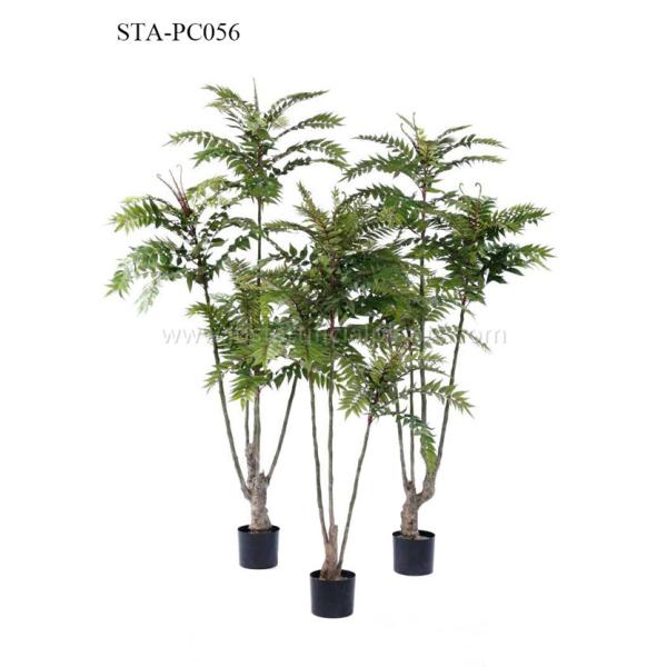 Buy Multiple Stems Faux Chinese Toon Tree Plastic And Fabric Decoration Plant at wholesale prices