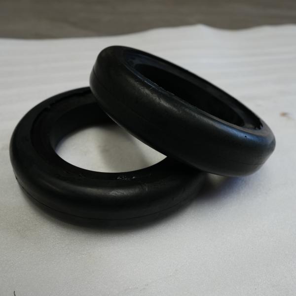 Zoomlion Heavy Industry Compatible Black Rubber Solid Wheels – For Sweeper Trucks, Sanitation Truck Suction Nozzles & Street Sweepers