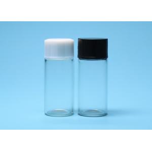 China 10ml Transparent Screw Thread Borosilicate Glass Vial With Plastic Cover on sale