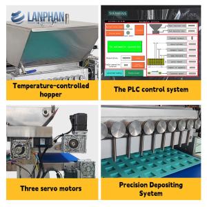 Small-scale Automatic Chocolate Jelly Gummy Depositing Equipment Gummy Candy