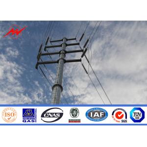 China 69kv Electrical Galvanised Steel Pole For Electrical Distribution Line on sale