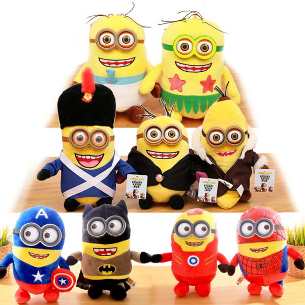 Buy 20cm Cartoon Plush Toys Minions With 3D Eye For Crane Vending Toy Machine at wholesale prices
