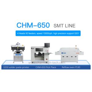 Semi Auto 3250 Solder Paste Printer , CHM-650 Pick Place Machine