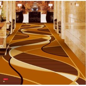 Red Polypropylene Wilton Patterned Carpets For Hotel Banquet Hall