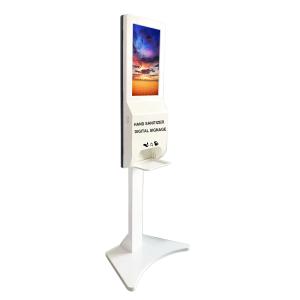 Hand Sanitizer 230W 450cd/m2 21" Lcd Digital Signage Totem
