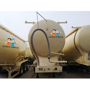 Tri Axle ABS Locking Mild Steel 40t Cement Bulker Trailer
