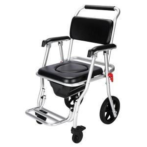 Mobility Toilet Chair Pregnant Women Aluminum Alloy Wheeled Commode Chair