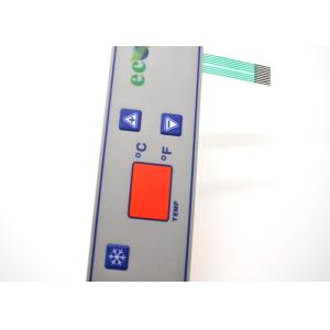 Plastic Embossed Metal Dome Membrane Touch Switch Keypad 175mmx45mm