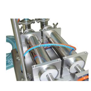 High Quality Double Heads Pneumatic Piston Milk Filling Machine, Liquid