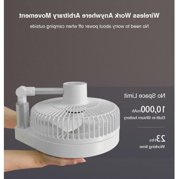 Oscillating Timing Remote Control Portable Foldable Fan Rechargeable Stand Desk