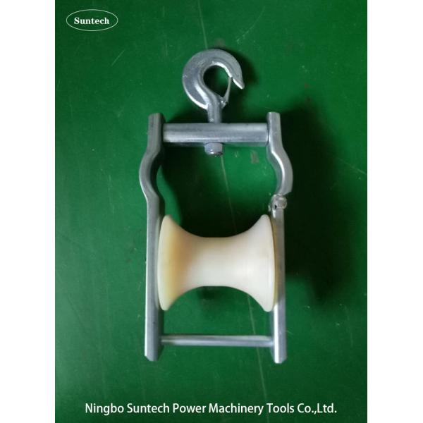 80mm Aerial Cable Conductor Pulley Stringing Roller Block For Overhead Line