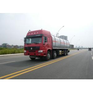 8X4 LHD Euro2 336HP Oil Tank Truck , 30CBM Crude Oil Transportation Trucks