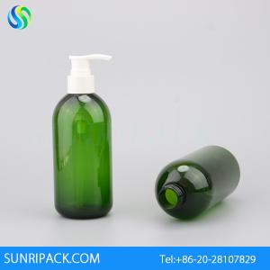 China 300ml green lotion plasitc bottles, 300ml shampoo plastic bottles on sale