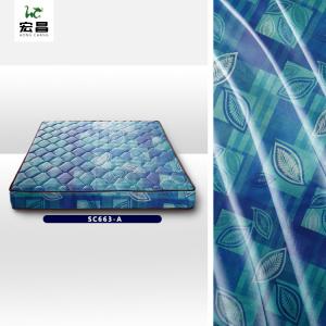 Blue Fashion Width 2.1m-2.25m Woven Mattress Fabric aging resistance