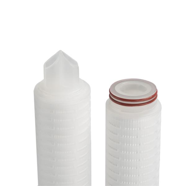 80℃ Pleated Filter Cartridge For Flowing Hot Water Sterilization 5 - 40 Inch
