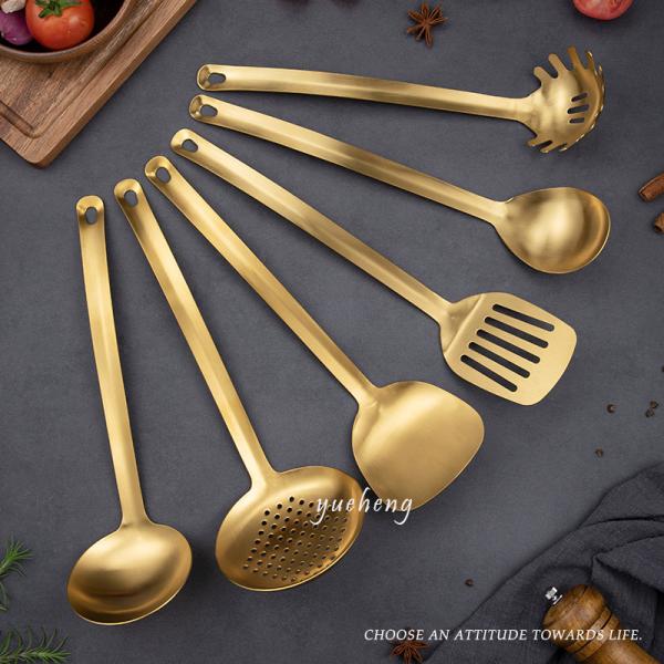 Factory Gold Luxury Color Stainless Steel Kitchen TOOLS Utensils Amazon Kitchen Tool