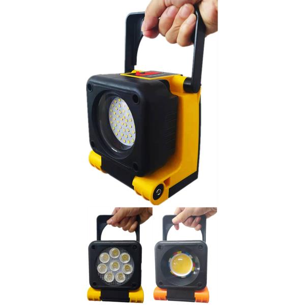 25 Watt Portable Outdoor Flood Lights Powered By AC Cable And Battery