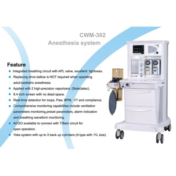 Hospital ICU / CCU Medical Ventilator Machine Removable With Flow Meter