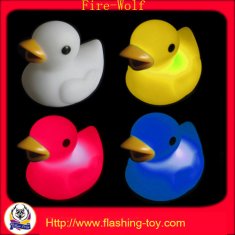 red, blue, green, white, orange LED Lighting Duck bath toy for children