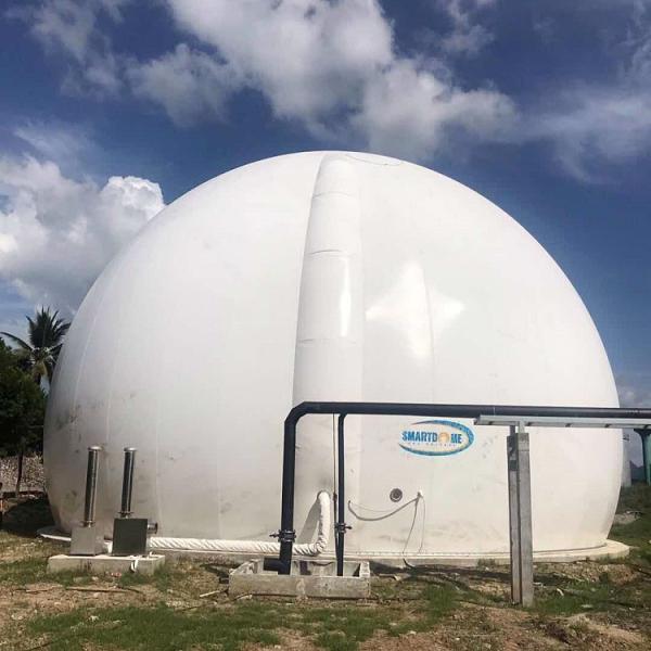 Buy 5000m3 Dual Membrane Biogas Balloon Ground Mounted For Methane Storage at wholesale prices