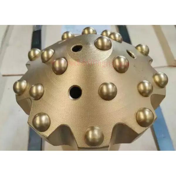 Domed Reaming Thread Rock Drill Bits / Rock Drilling Tools Spherical Ballistic Carbide Shape