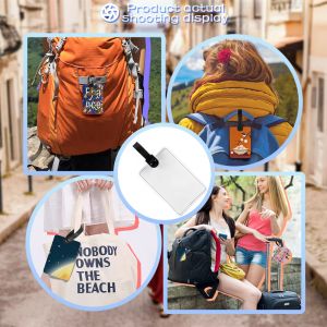 PU Leather Blank Sublimation Baggage Tag Custom Print Your Picture Luggage Tag