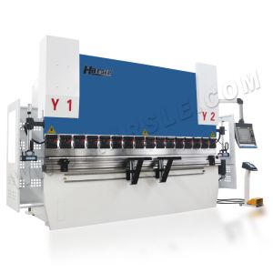 CNC Synchronized 110T3200mm DA66T Controller hydraulic carbon steel press brake