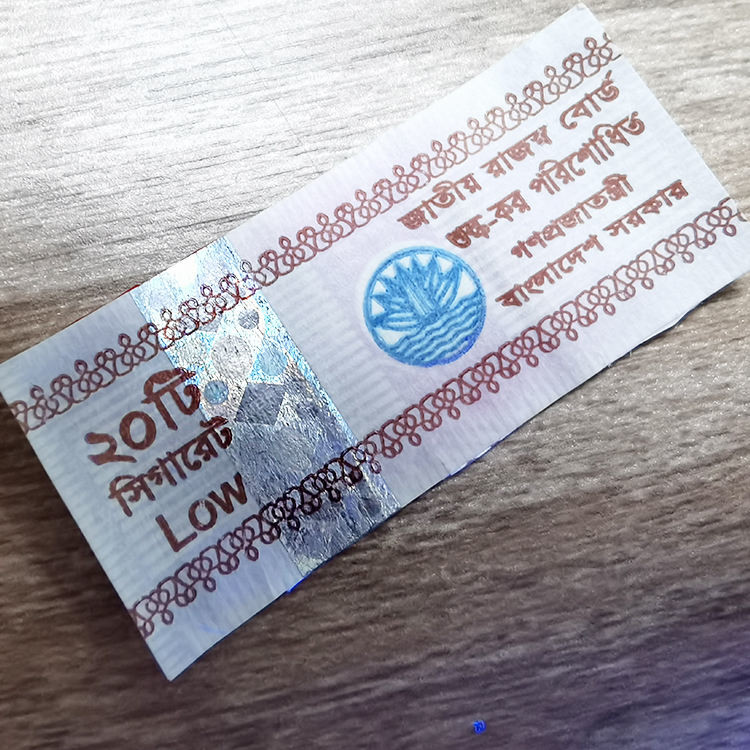 Revenue Stamp Duty Adhesive Printing Sticker Custom ROHS