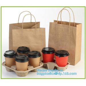 kraft paper shopping bag with cotton handle,Brown Kraft Paper Bags For Shopping