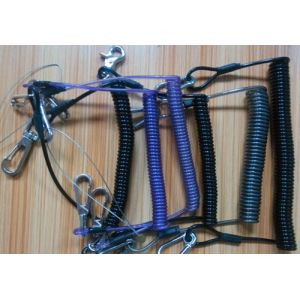 Quality Various new designs custom OEM retractable tool coil tether lanyards in different colors for sale