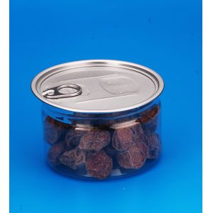 Empty 310ml Round Plastic Jars For Pistachios / Candy / Nuts