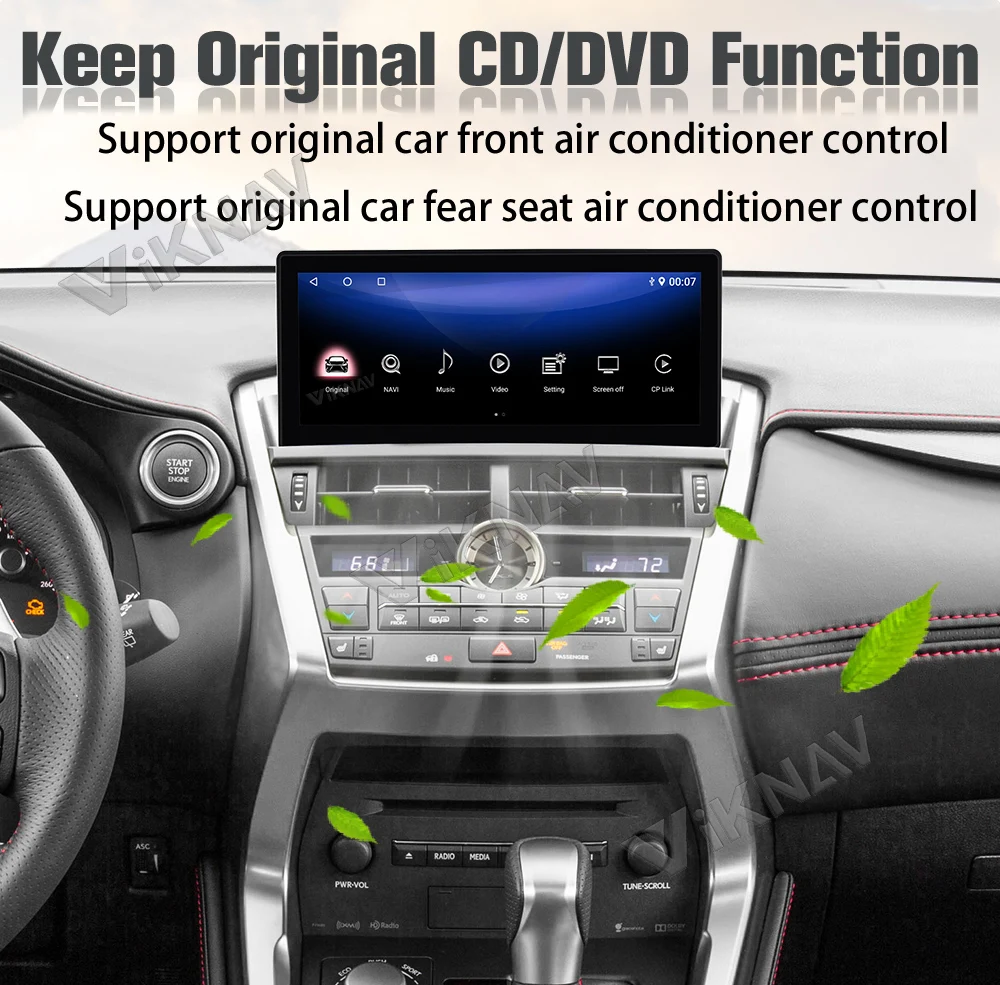 Viknav Car Radio For LEXUS NX NX200 NX200T (2015 2016) 12.3 inch Touch Screen Carplay Car GPS Navigation Multimedia