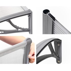 CE 3.43kg 90x100cm Door Window Awning Canopy