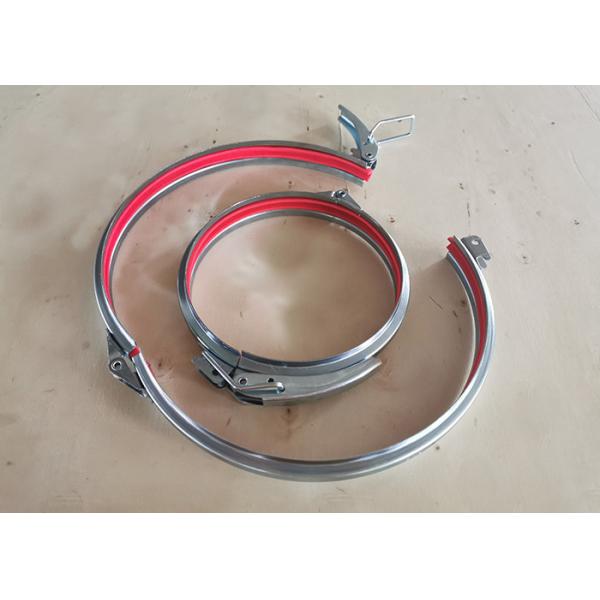 Buy Galvanized Steel Quick Release Pipe Clamp Ductwork 6 Inch Round at wholesale prices