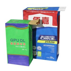 China 20kg 25kg 50kg Industrial Pasted Valve Bags Cement Paper Packaging on sale